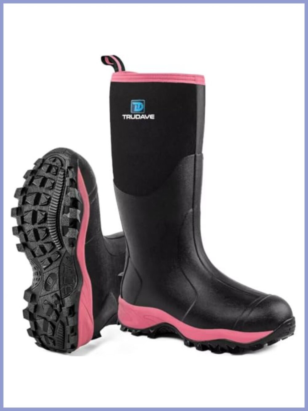 Waterproof Insulated Rubber Boots with Steel Shank 6mm Neoprene